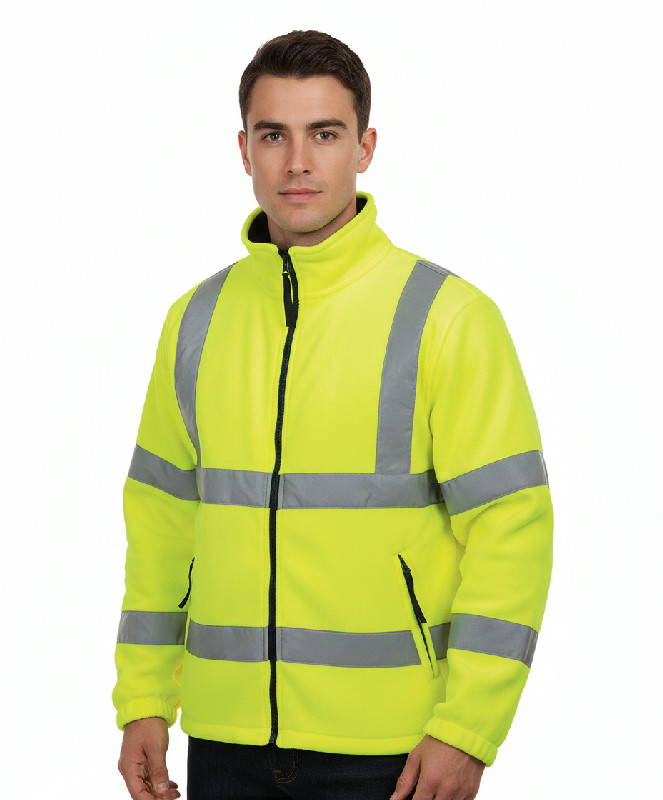 Reflexní bunda fleece PORTWEST F300 Hi-Vis s podšívkou 300 - žlutá, vel. 3XL