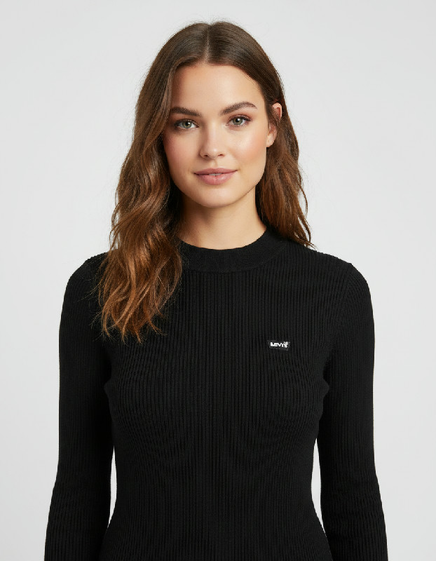 Levi's Dámský svetr Black Classic Rib Velikost L