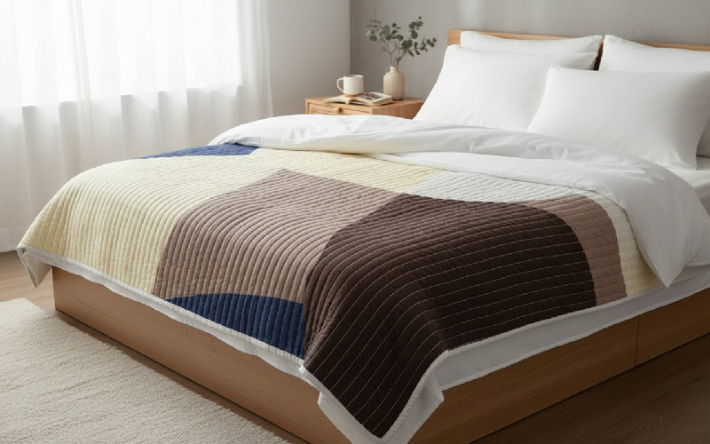 Broste Copenhagen Plaid, Vícebarevný, 130 x 180 cm