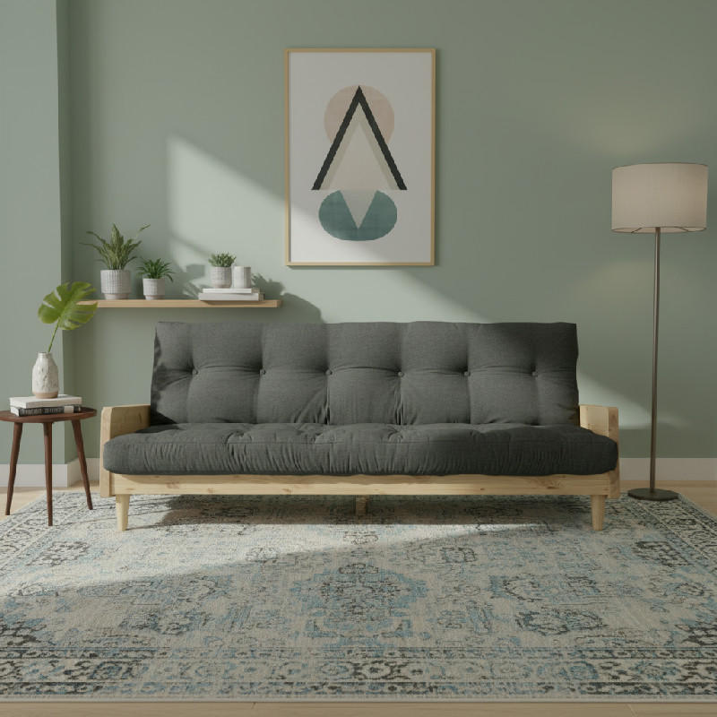 Rozkládací pohovka Karup Indie Natural/Granite Grey