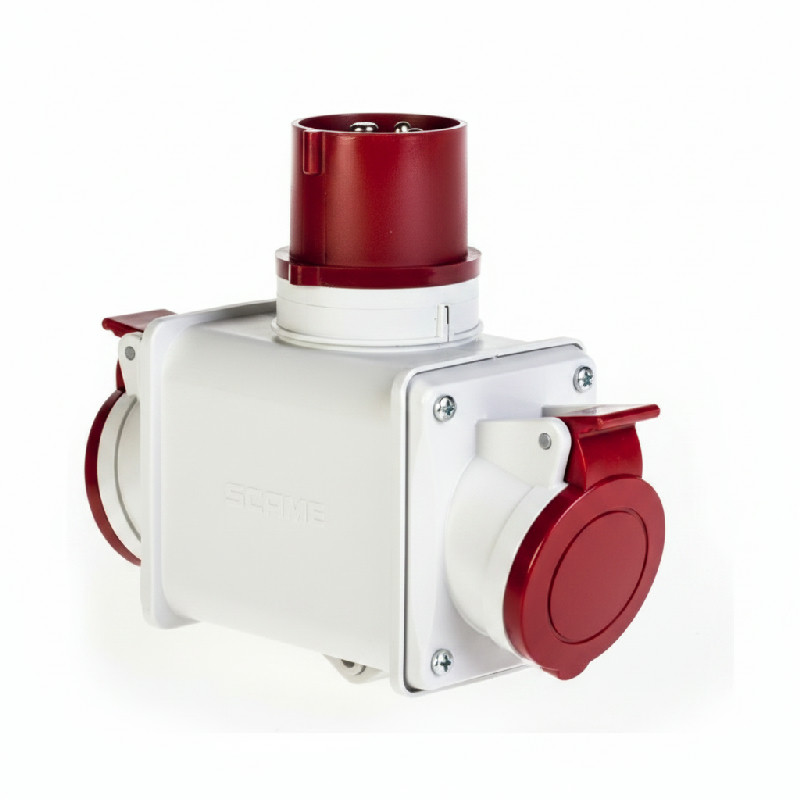 SCAME 600.1626 Dvojcestný adaptér 3P+E, 16A, 380/415V, IP 44
