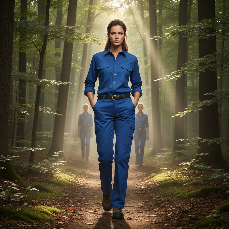 Dámské pracovní kalhoty FOREST LADY Královská modrá, velikost S