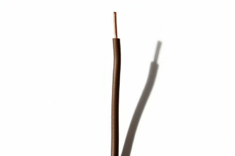 Vodič CY H07V-U, 6 mm2, hnědý