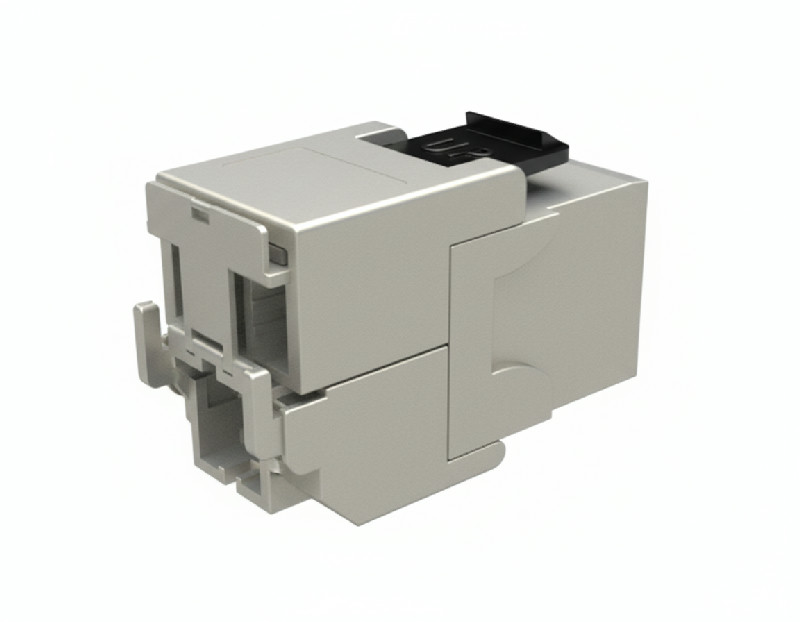 Konektor keystone Solarix SXKJ-10G-STP-BK-SA Cat.6A STP RJ45