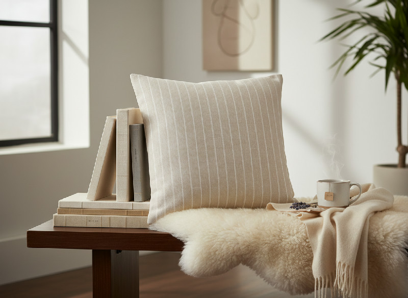 Polštář ručně tkaný Cushion Easy 45 x 45 cm Present Time