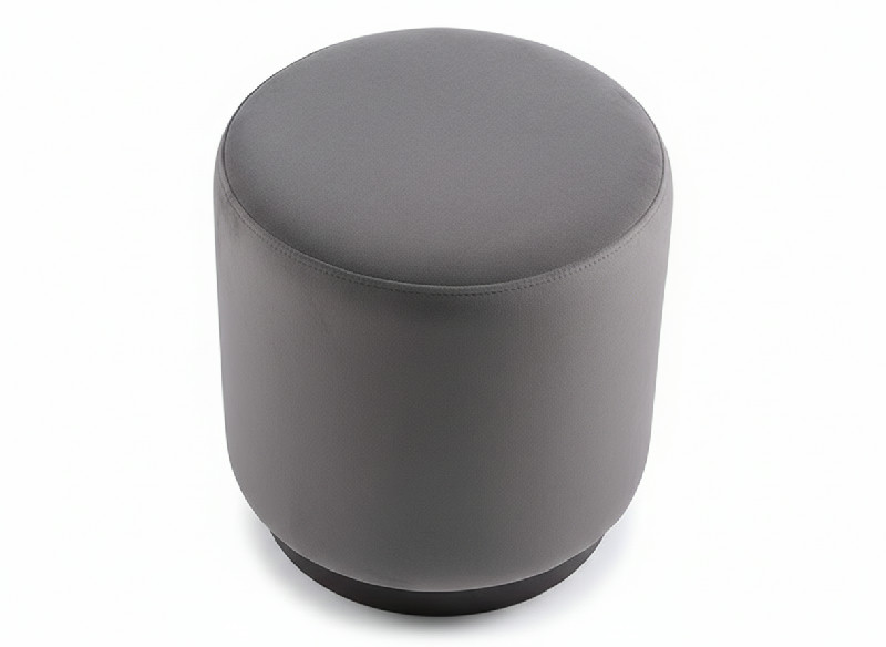 Leitmotiv Pouf s dřevěným okrajem