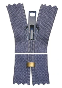Spirálový zip, nedělitelný - 75cm - modrý - WICO - BALENÍ 10 ks