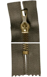 Kovový zip, nedělitelný, silný - 22cm - šedá- WICO - BALENÍ 10 ks