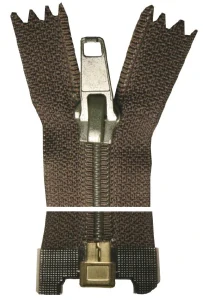 Spirálový zip, dělitelný, Silný - 75cm - khaki - BALENÍ 10 ks