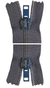 Spirálový zip, nedělitelný - 70cm - modrý - WICO - BALENÍ 10 ks