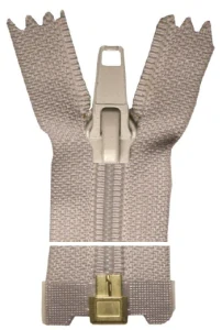 Spirálový zip, dělitelný, Silný - 70cm - šedý - STAP - BALENÍ 10 ks