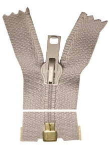 Kovový zip dělitelný spirálový - 80cm - světle šedý - WICO - BALENÍ 10 ks