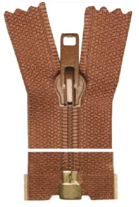 Spirálový zip, dělitelný - 65cm - hnědý - WICO - BALENÍ 10 ks