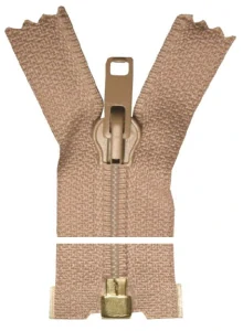 Spirálový zip, dělitelný - 100cm - béžovo-růžový - WICO - BALENÍ 10 ks