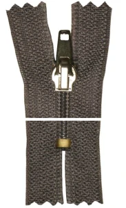 Spirálový zip, nedělitelný - 30cm - tmavě šedý - WICO - BALENÍ 10 ks