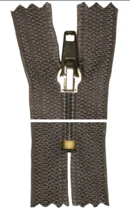 Spirálový zip, nedělitelný - 25cm - tmavě šedý - WICO - BALENÍ 10 ks