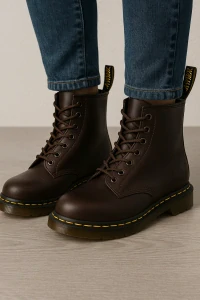 Boty Dr. Martens 1460 - hnědá (gaucho crazy horse)