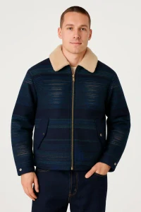 Pánská bunda Scotch & Soda s fleecovým límcem – velikost S