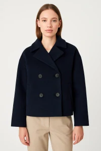 SLFMEGHAN JACKET – Krátký kabát v barvě Dark Sapphire