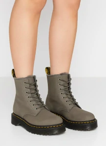 Dr. Martens — 1460 Serena Boot - Nickel Grey