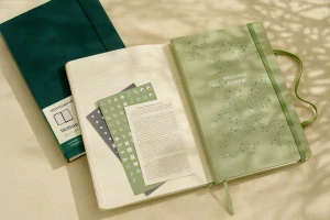 Zápisník Moleskine Passion Wellness Journal - tvrdé desky, zelený