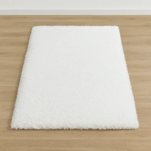 Koberec Fluffy Super Soft bílý 60x110 cm