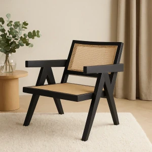 Designové křeslo Eichholtz Aristide – černé
