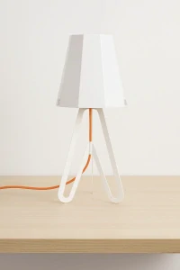 Leitmotiv Flow stolní lampa, bílá/červená