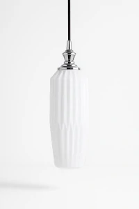 Leitmotiv Posh Long Glass White – závěsné svítidlo, model LM1900WH