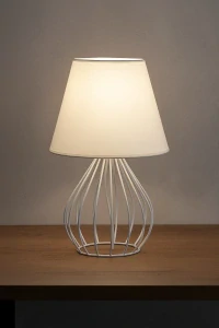 Stolní lampa, krémová - AYD