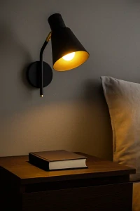 Opviq Lights Sivani, nástěnné svítidlo v černé a zlaté barvě, 15 cm
