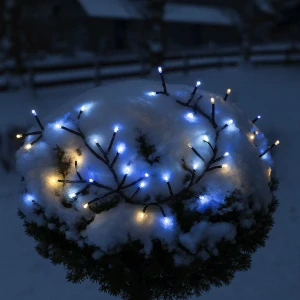 Star Trading LED zahradní světelný řetěz, 192 LED, bílo-modré světlo, 1,2 m