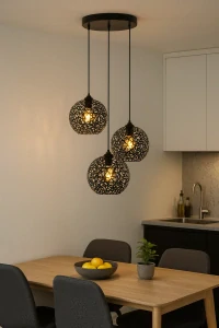 Opviq Lights Fellini, černé závěsné svítidlo, průměr 65 cm