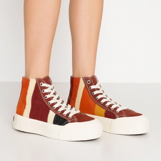 Tenisky - Good News Palm Moroccan Trainer Brown