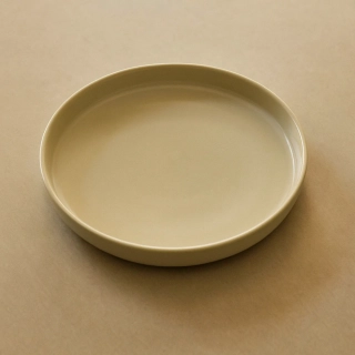 Hübsch Amare polévkový talíř, písková barva, 22 cm