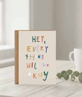 Paper Collective Everything OK Folded A5 Art Card