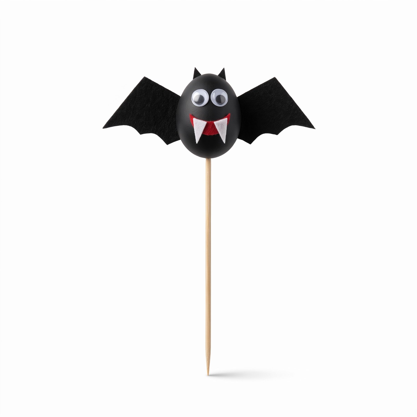 Zápich netopýr malý 5 cm – halloweenská dekorace na špejli, 1 ks